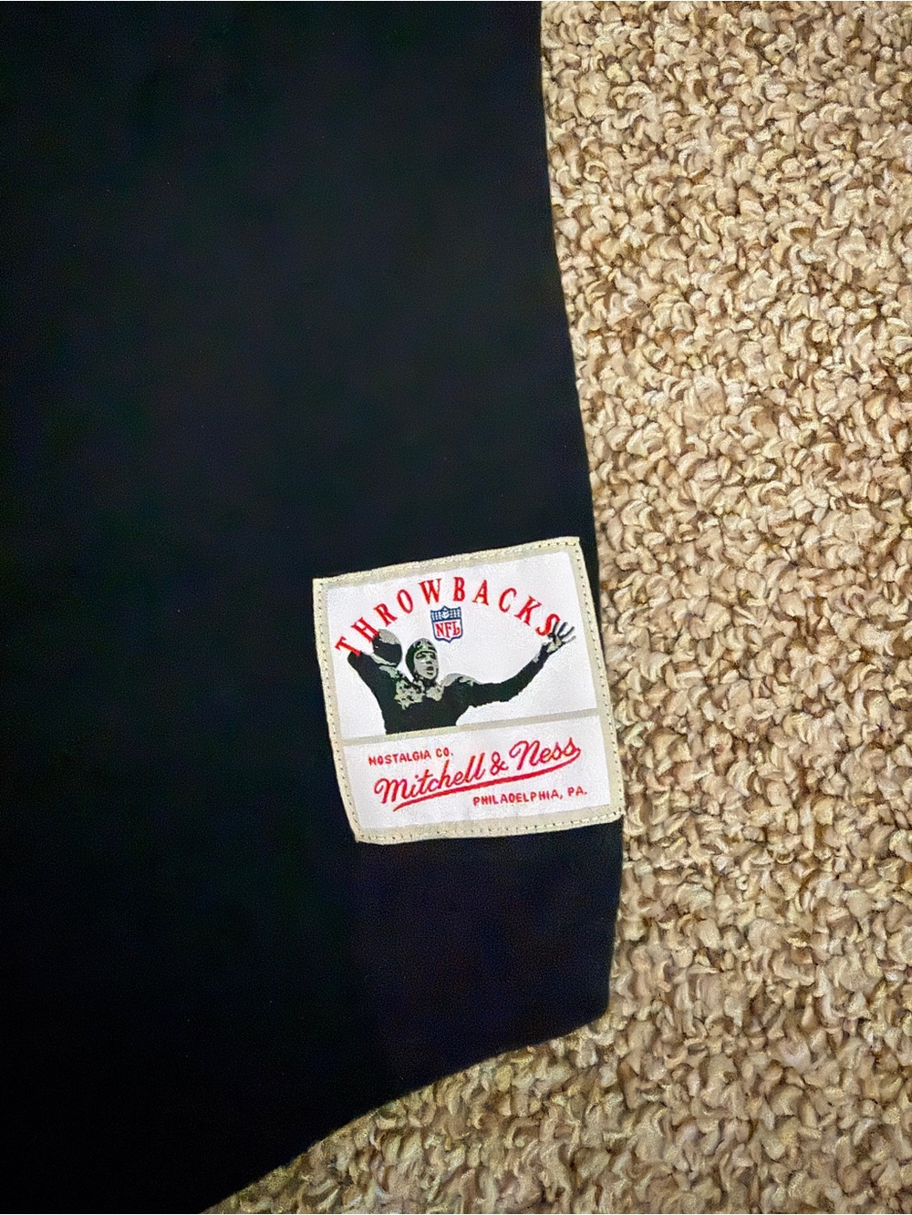 Mitchell & Ness 49ers Button Front Baseball Jersey Black XL - Picture 4 of 6